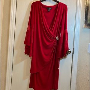R&M Richards Faux-Wrap Dress
